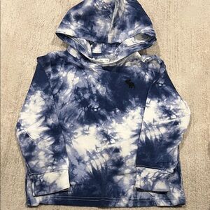 Abercrombie Kids Blue Tie-Dye Long Sleeve Hoodie